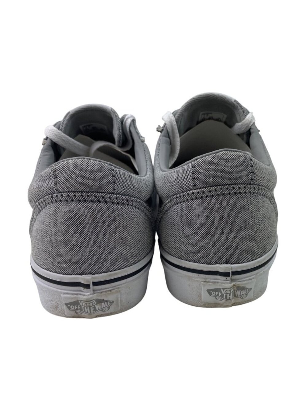 Vans Ward Low Top Sneakers Womens 7.5 Heather Gray White Skate Shoes 500714 - Picture 6 of 10